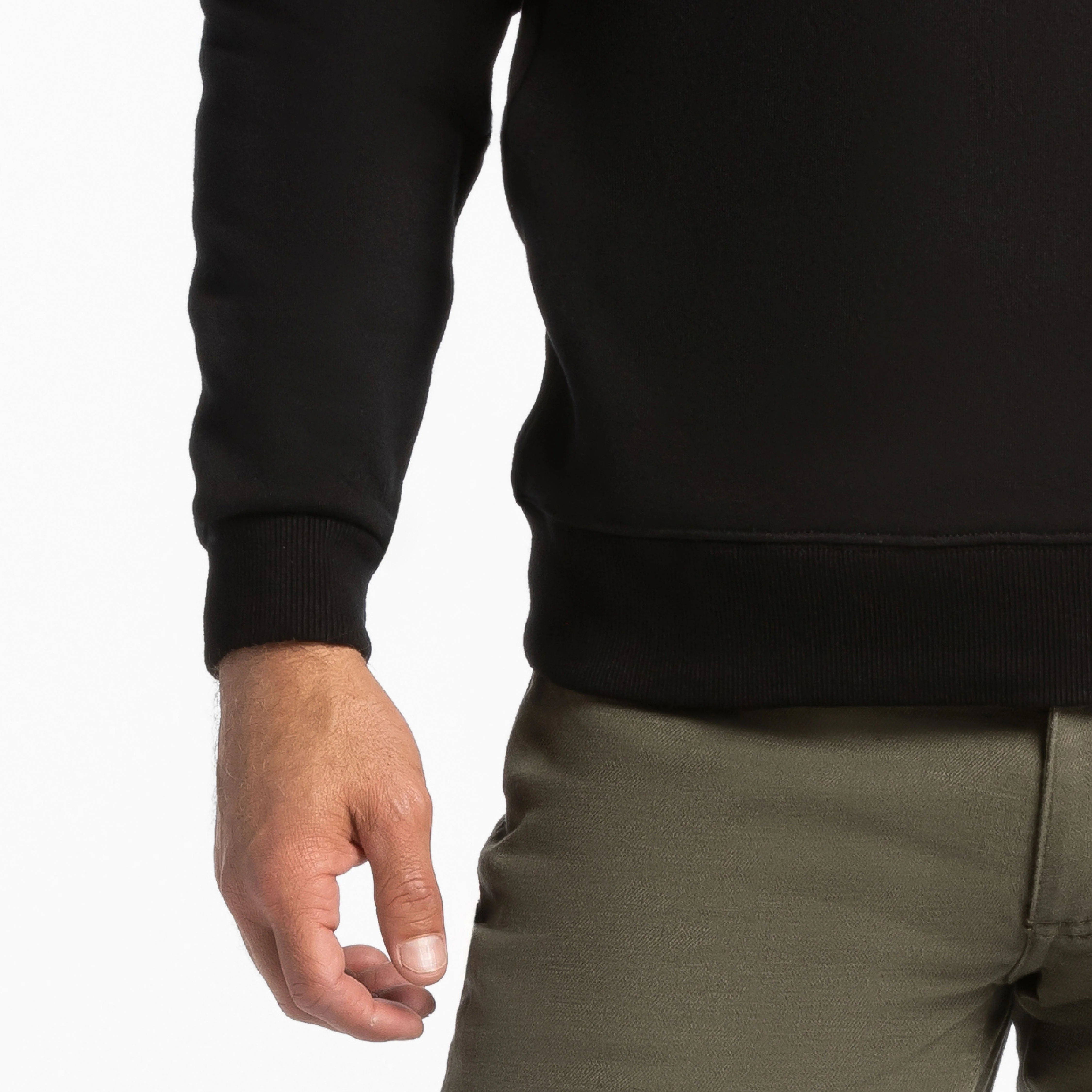 Black Quarter-Zip Sweatshirt - Image 5