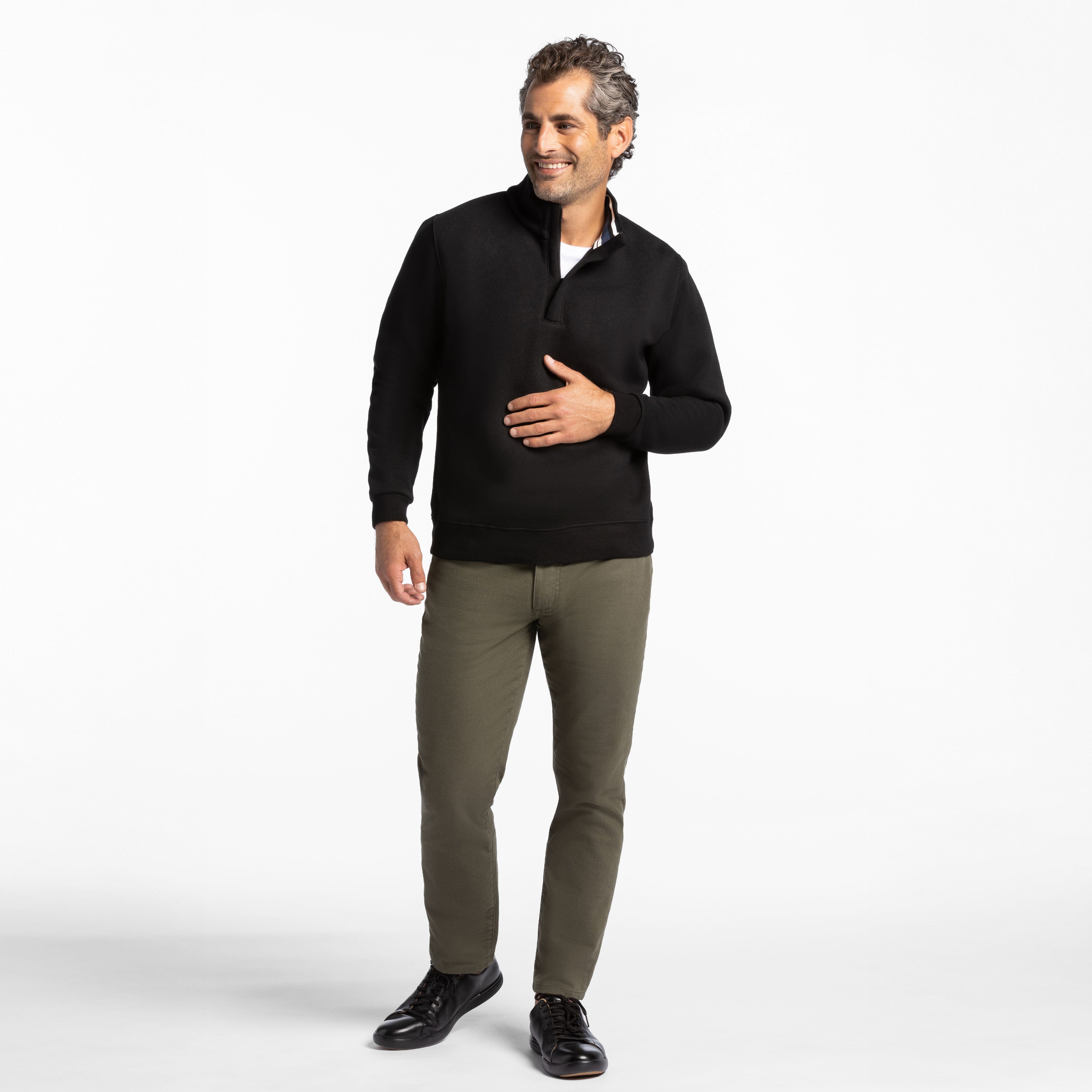 Black Quarter-Zip Sweatshirt - Image 6