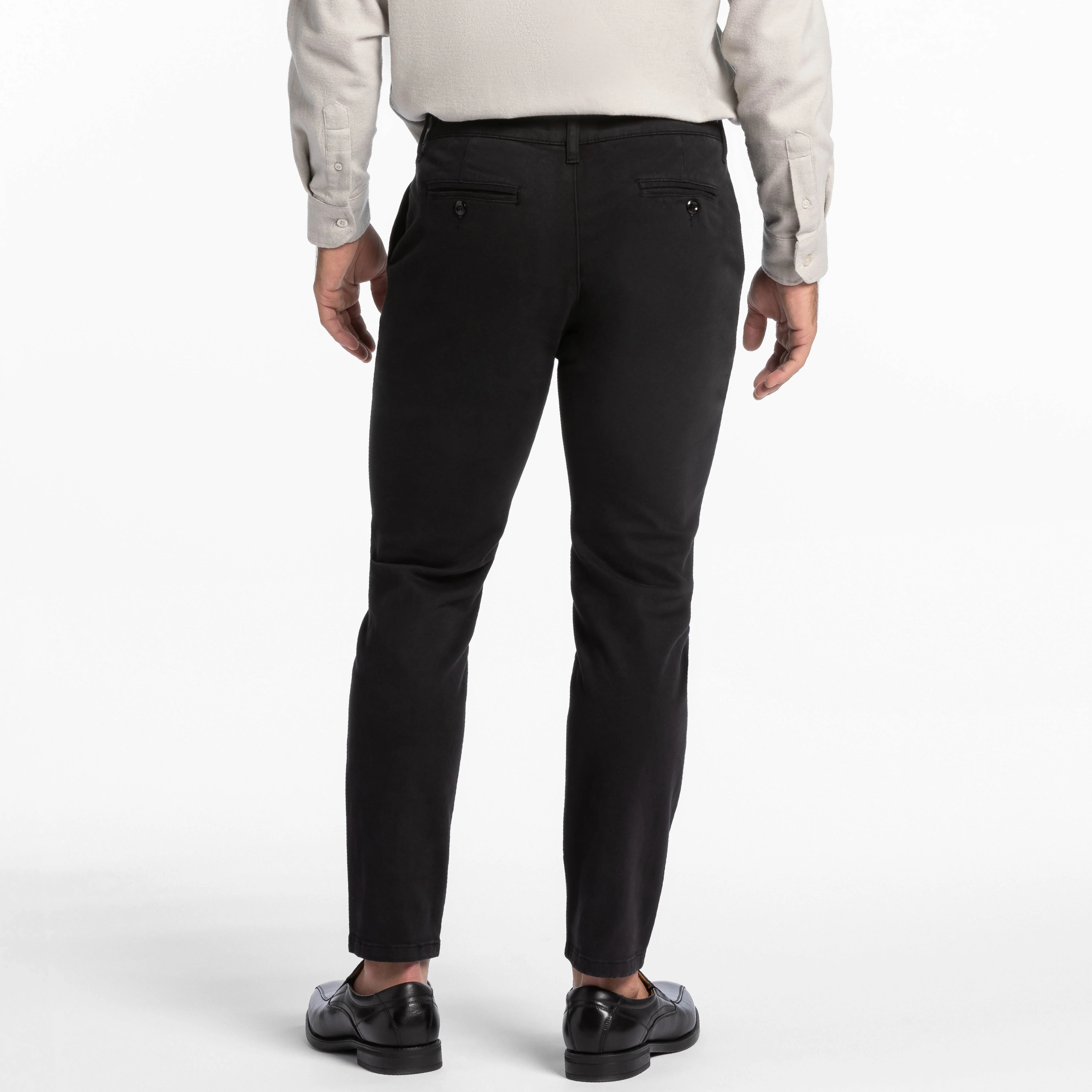 Black Washed Stretch Chino - Image 3