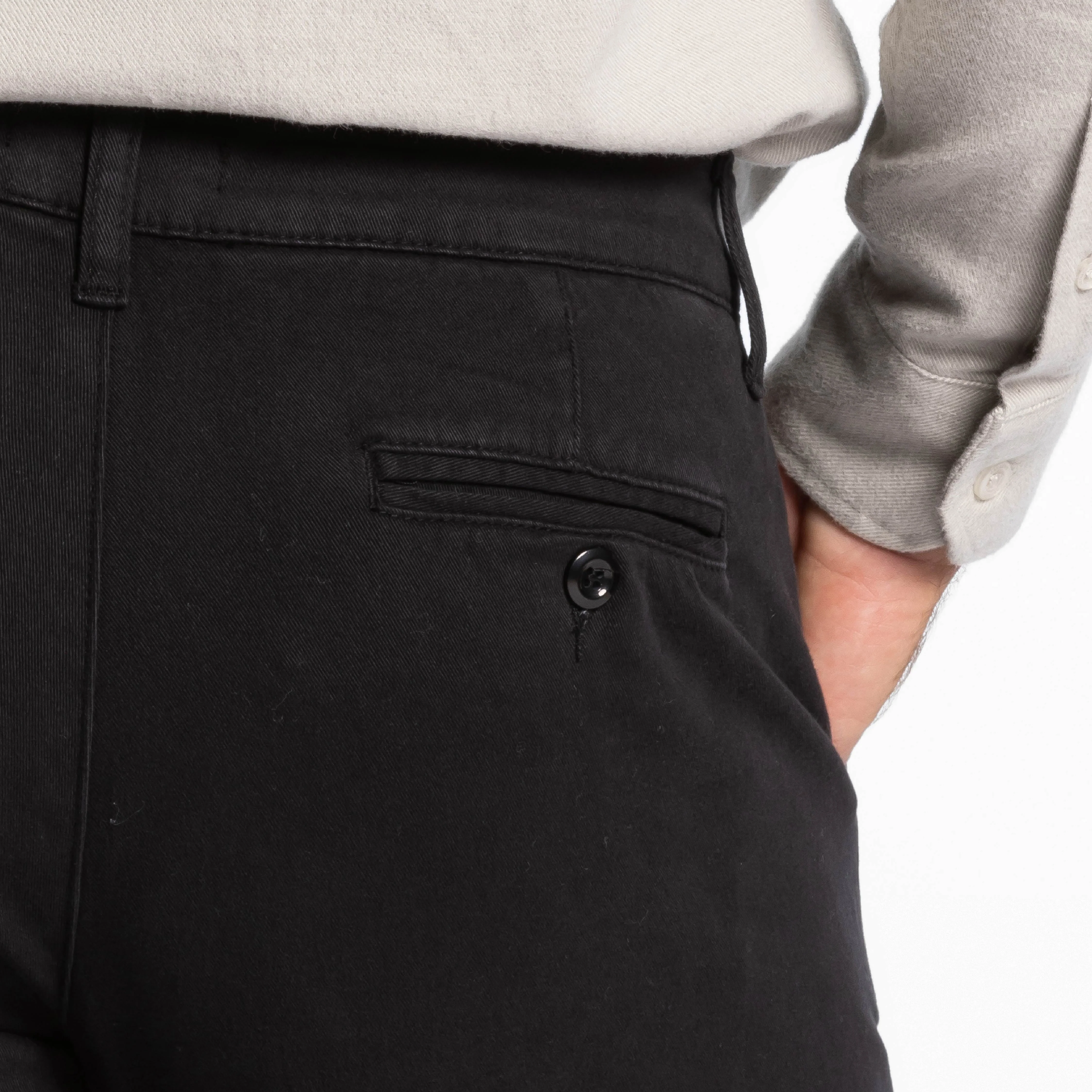 Black Washed Stretch Chino - Image 5