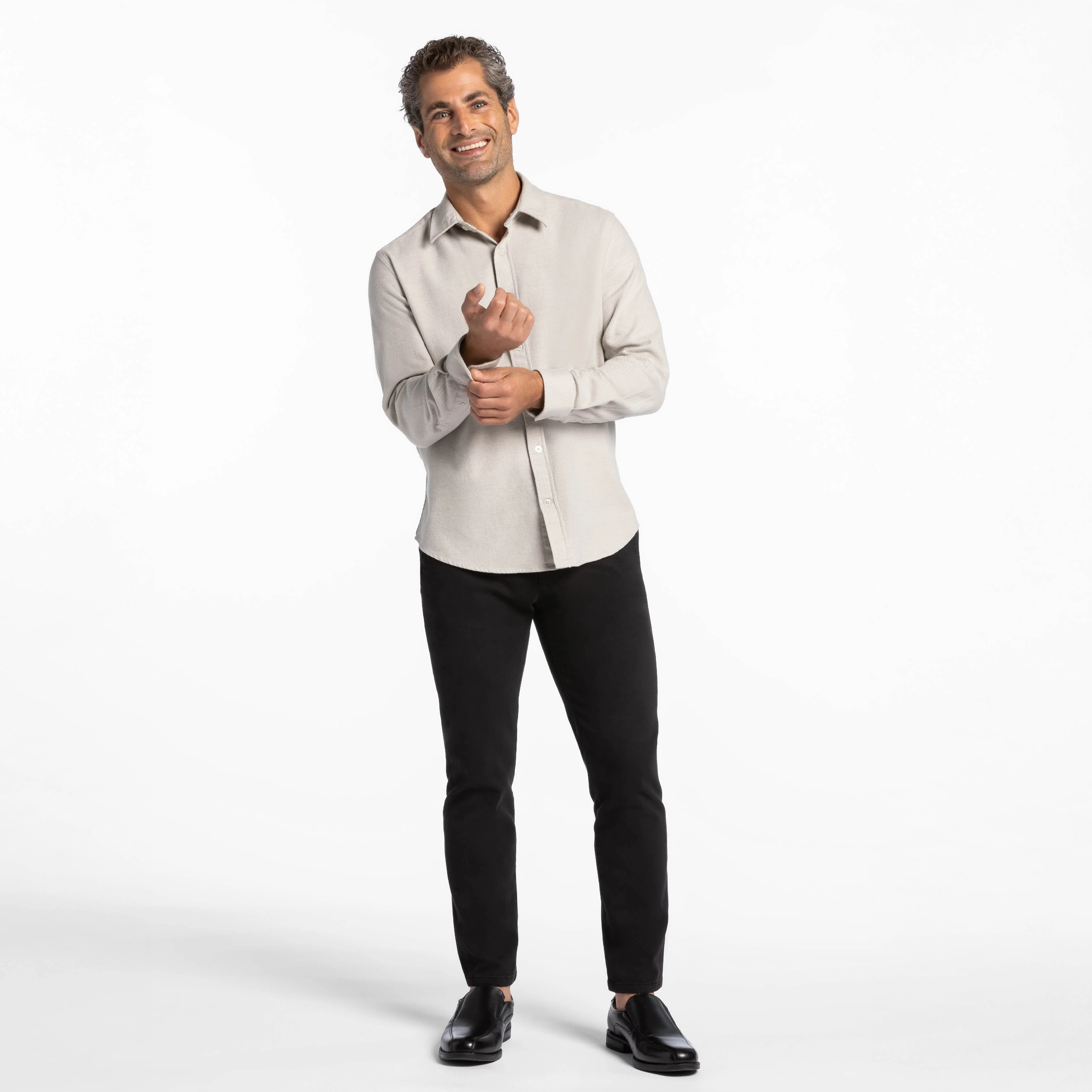 Black Washed Stretch Chino - Image 6