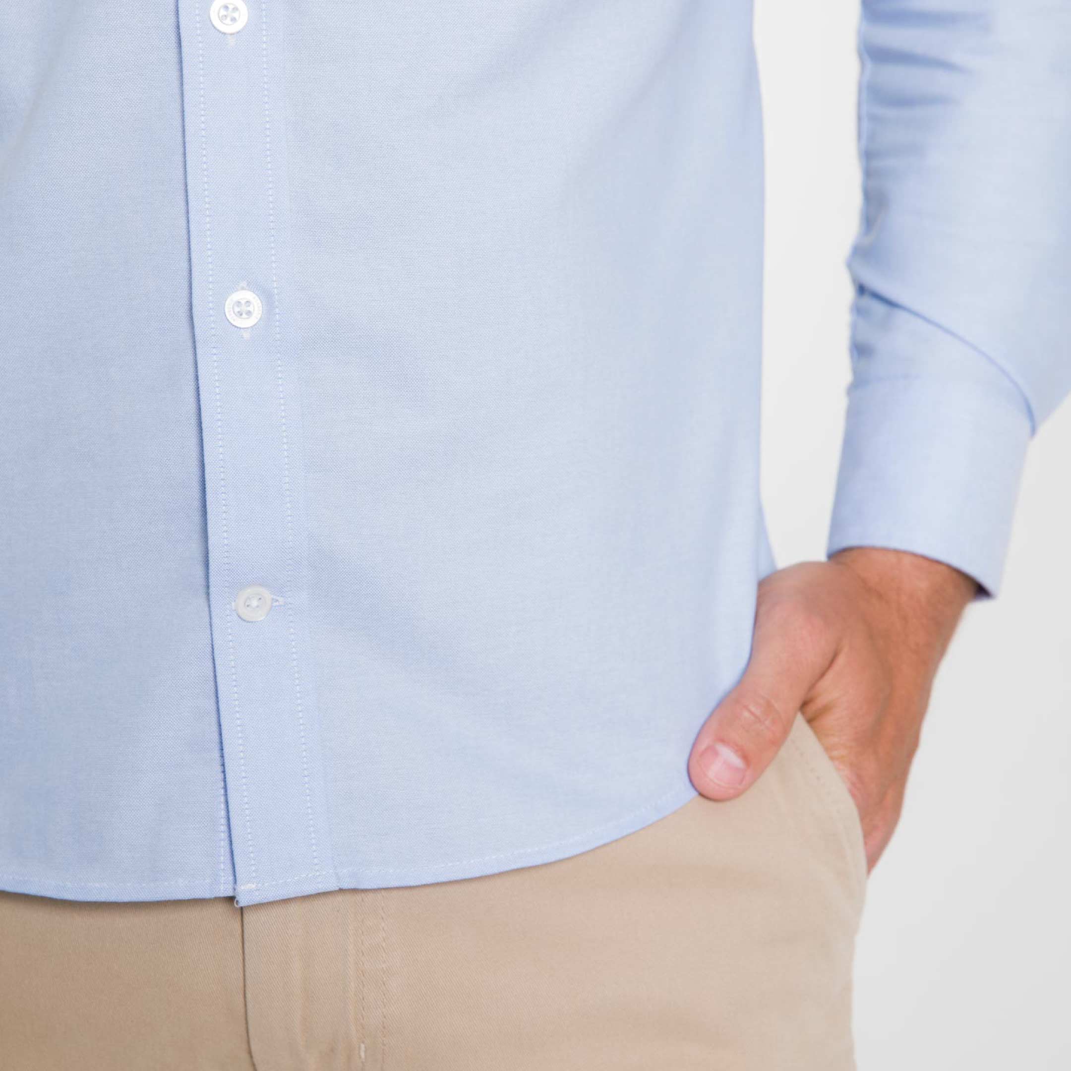 Blue Oxford Wrinkle Free Shirt - Image 4