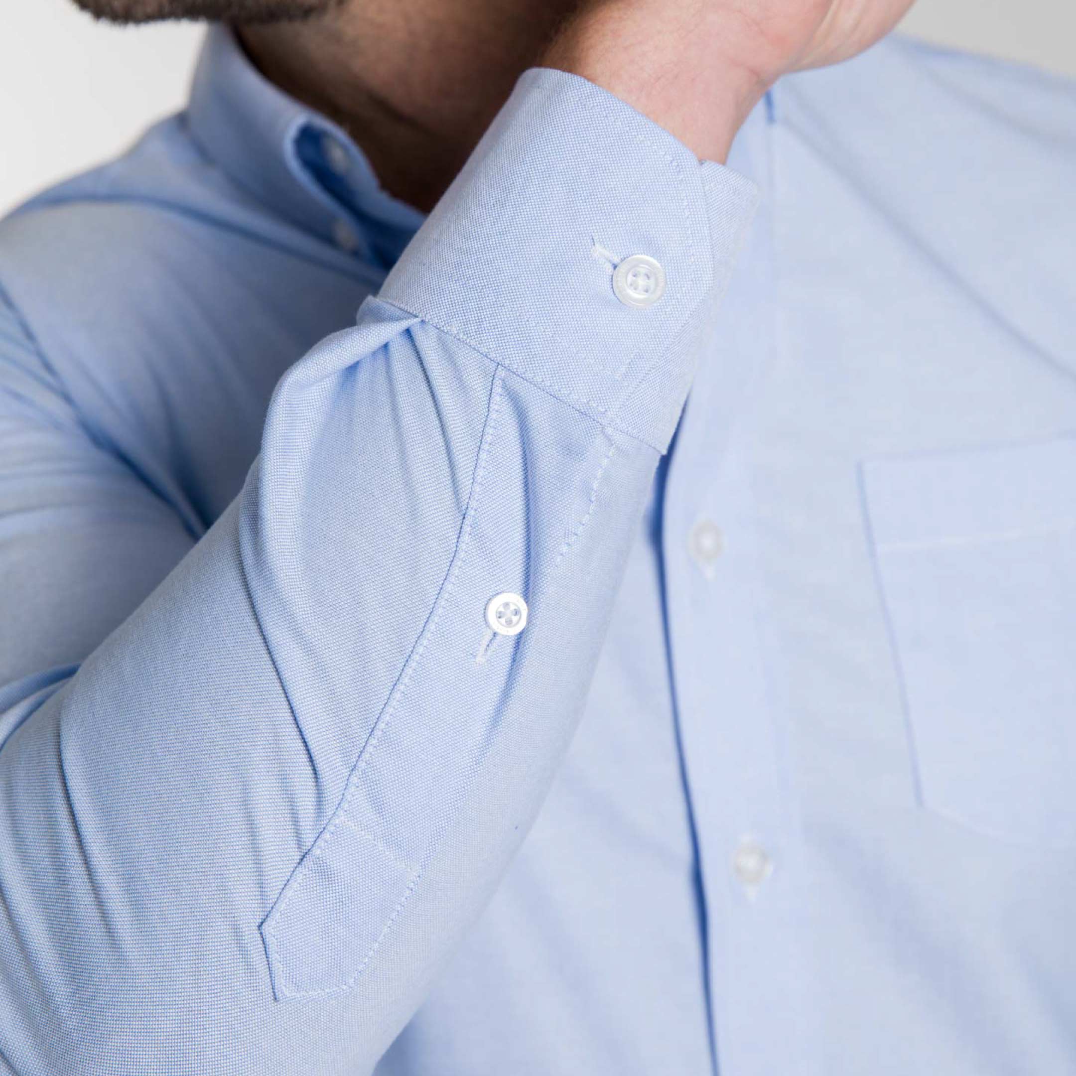 Blue Oxford Wrinkle Free Shirt - Image 5