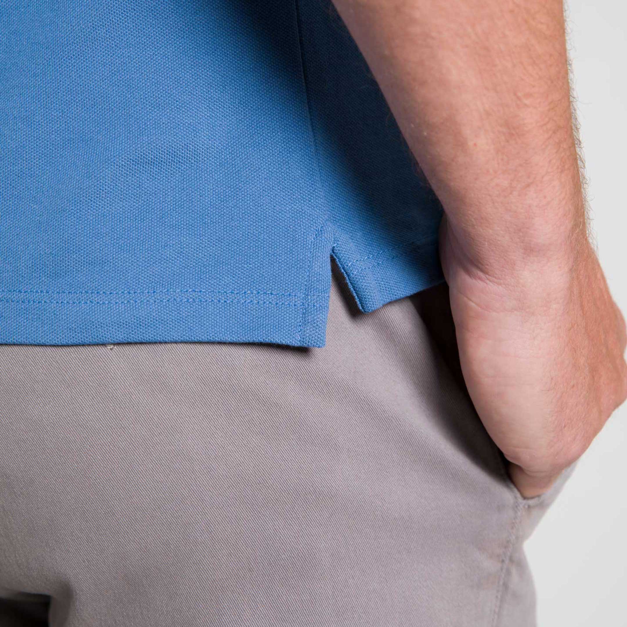 Blue Pique Daily Polo - Image 5