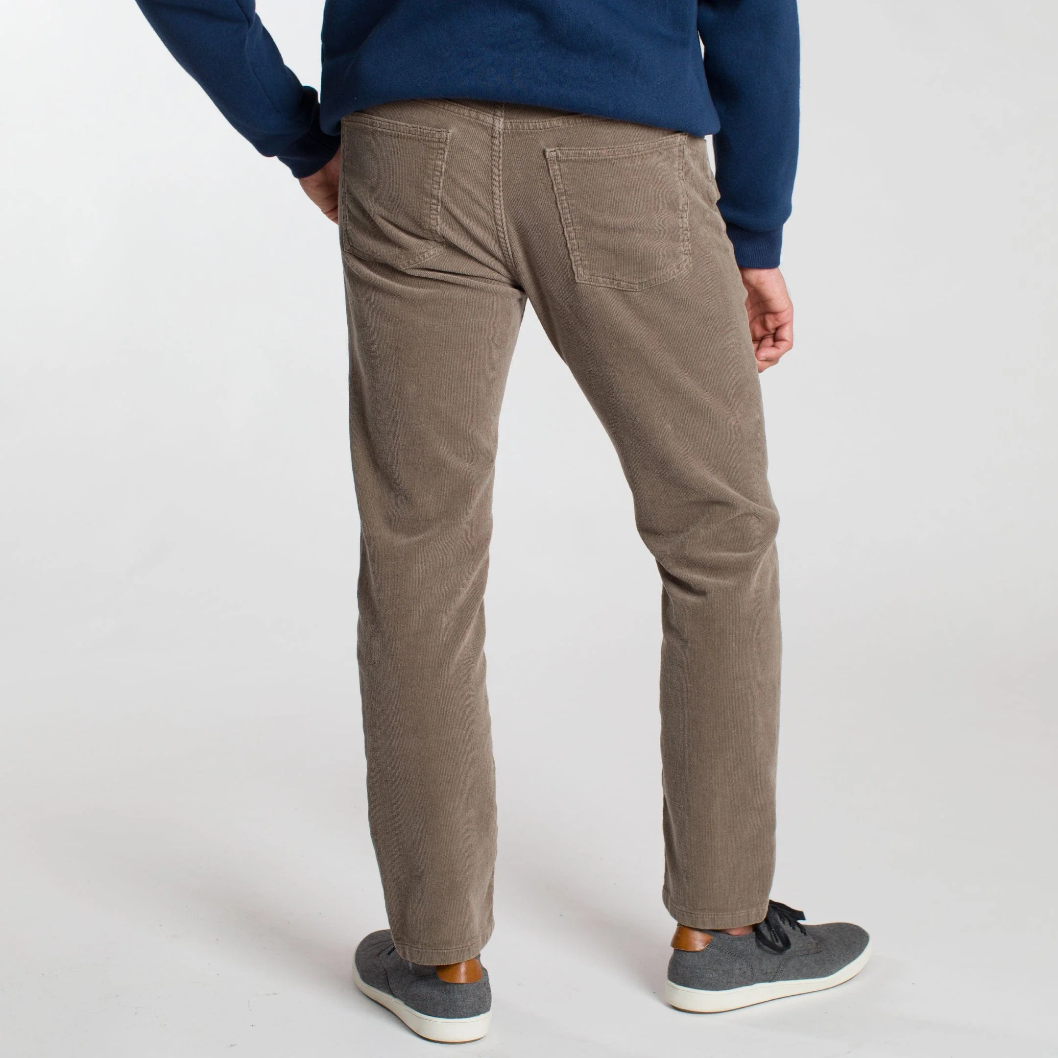 Brown Stretch Corduroy Pant - Image 3