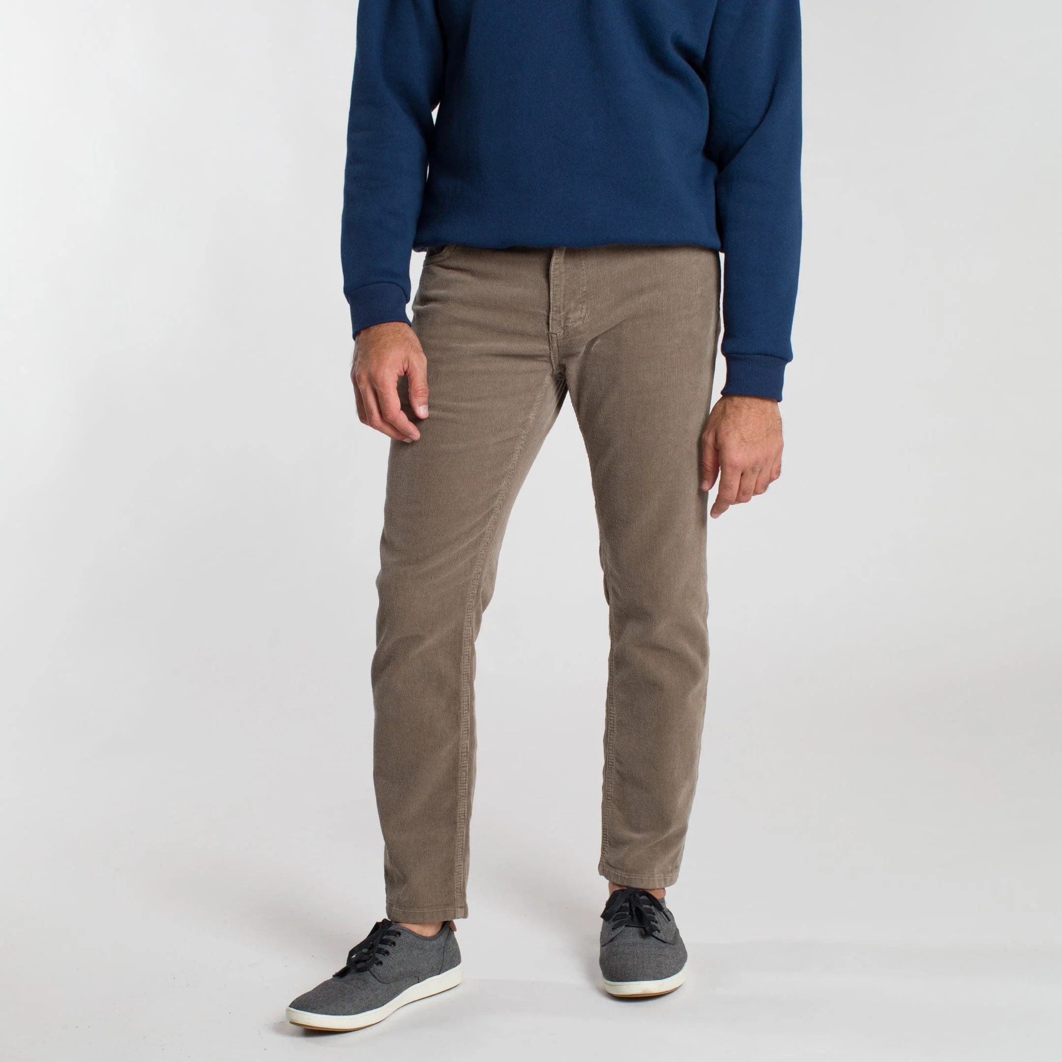 Brown Stretch Corduroy Pant - Image 6