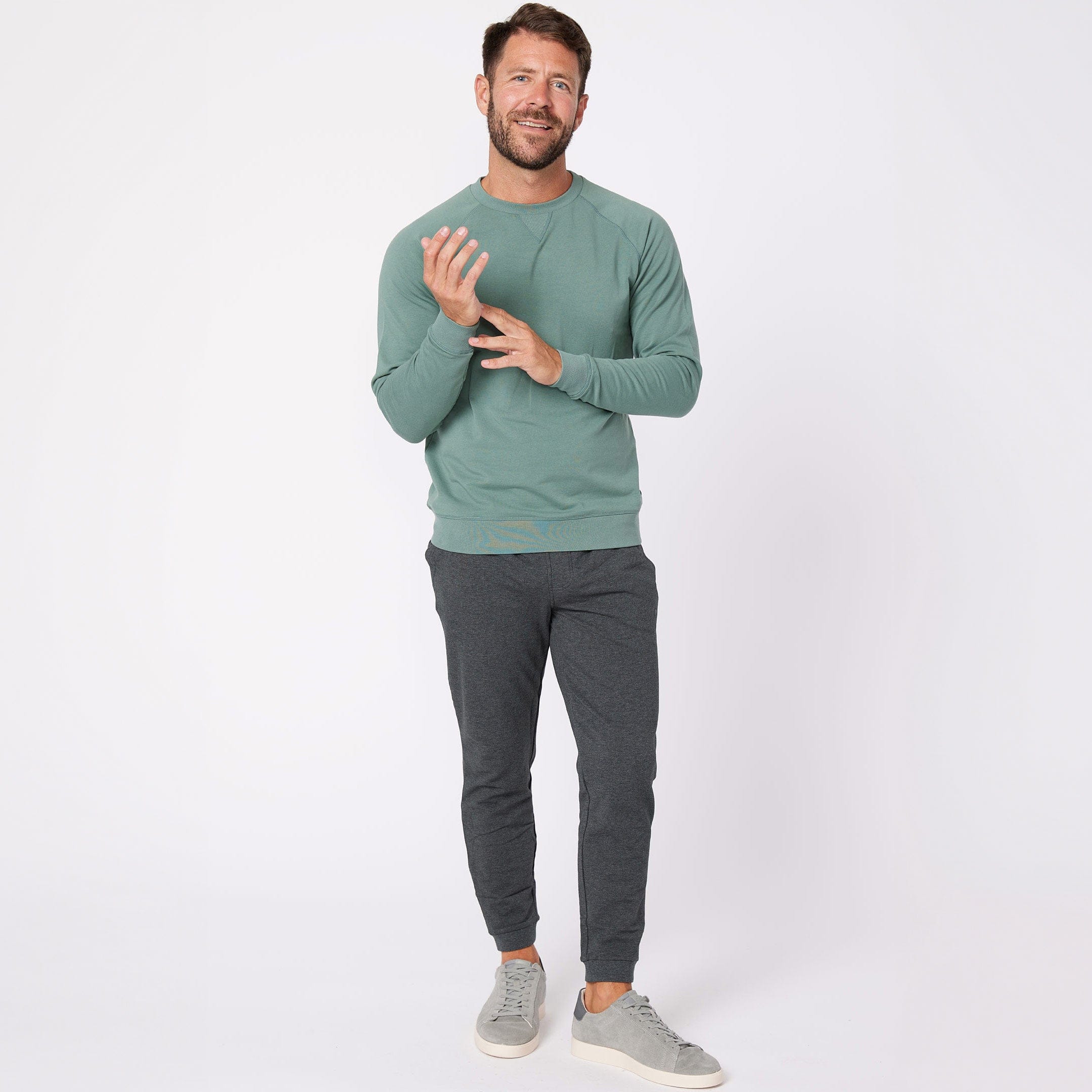 Charcoal French Terry Jogger - Image 6