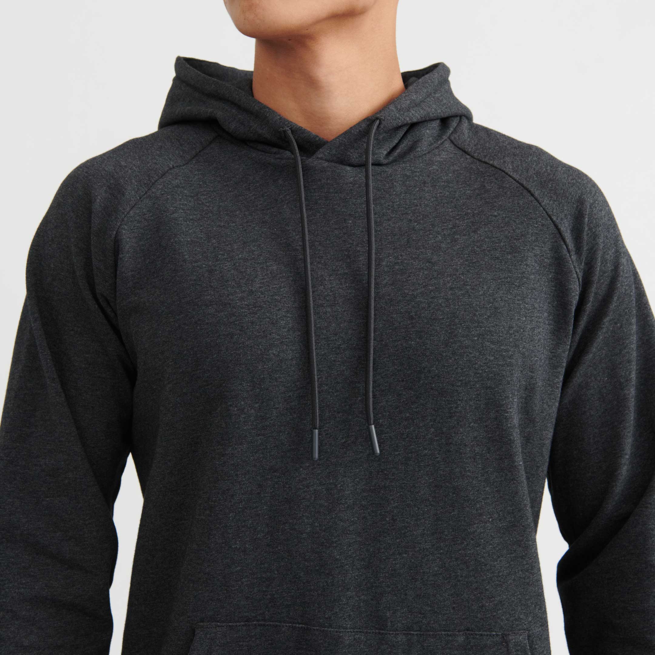 Charcoal French Terry Pullover Hoodie - Image 4