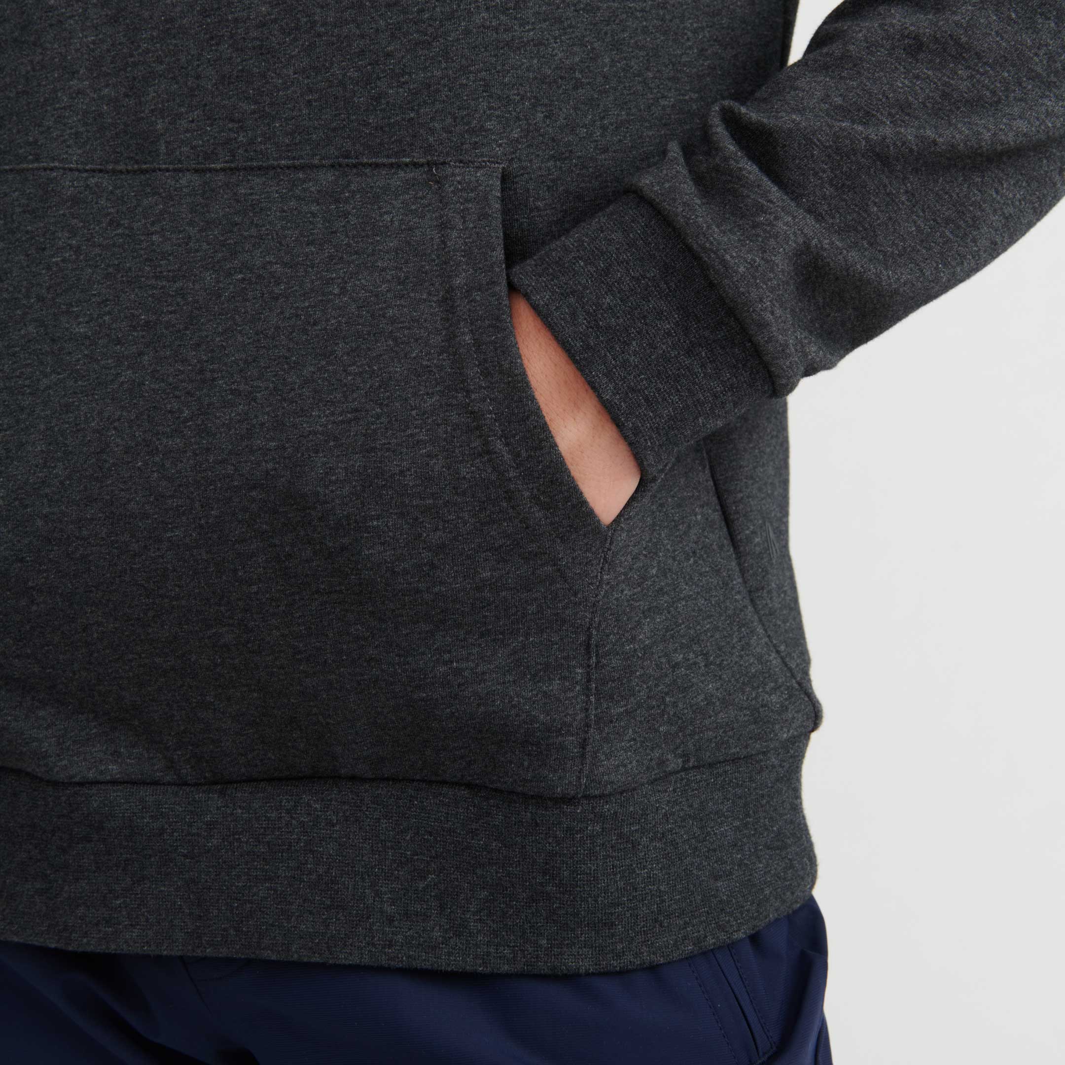 Charcoal French Terry Pullover Hoodie - Image 5