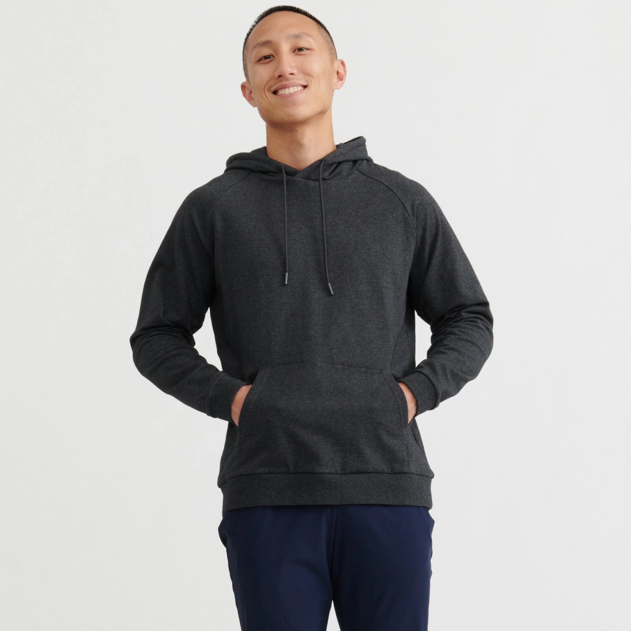 Charcoal French Terry Pullover Hoodie - Image 6