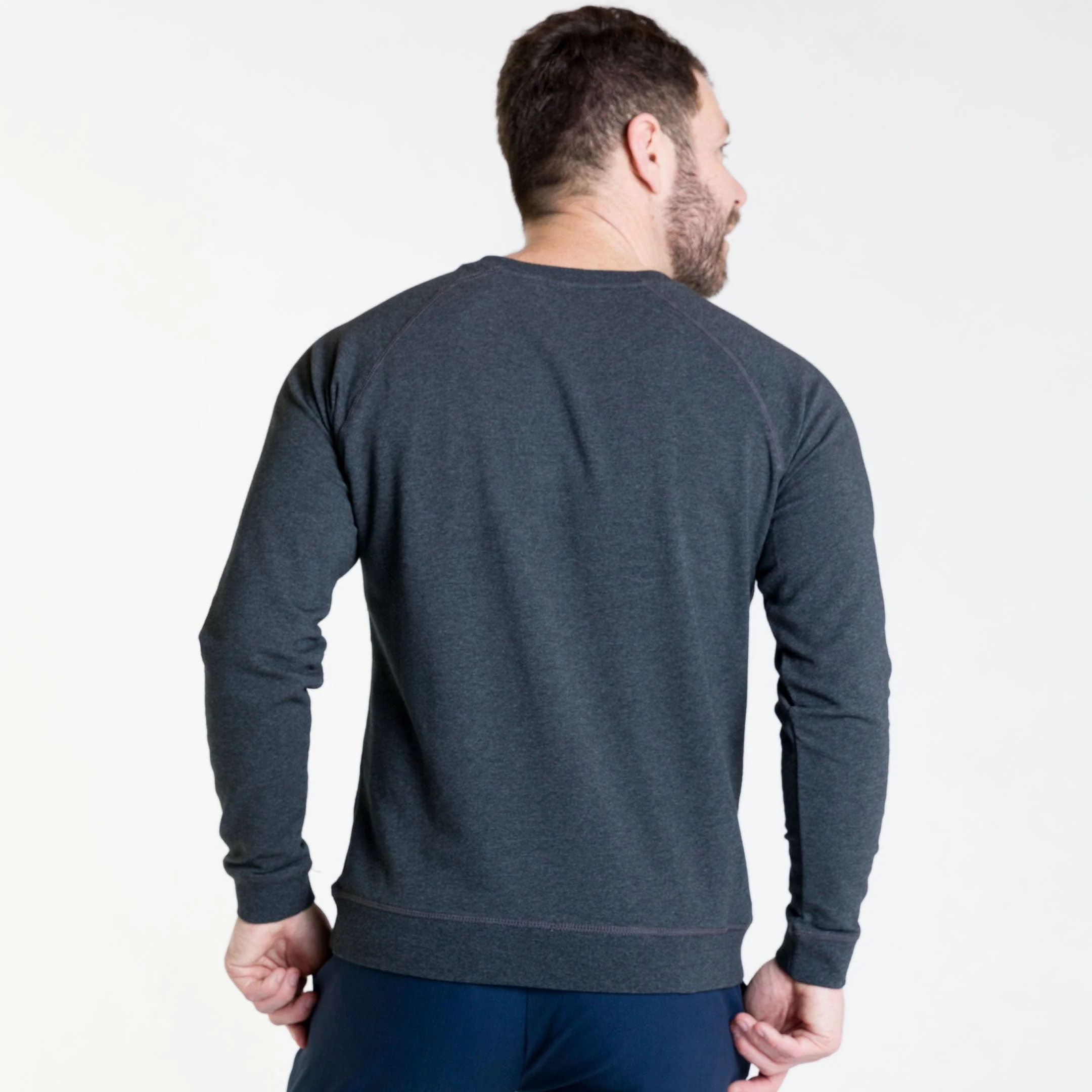 Charcoal French Terry Sweatshirt - Image 3