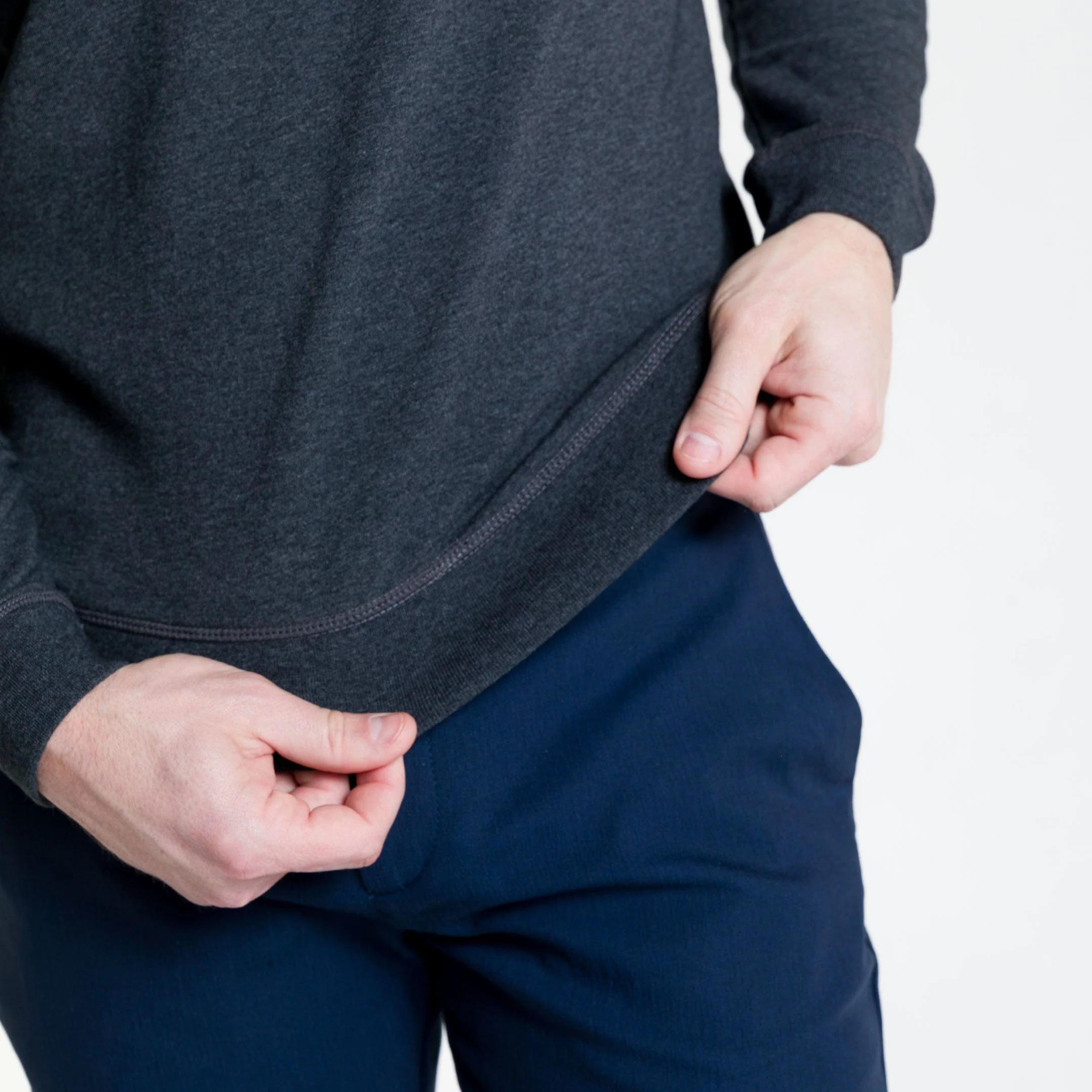 Charcoal French Terry Sweatshirt - Image 5