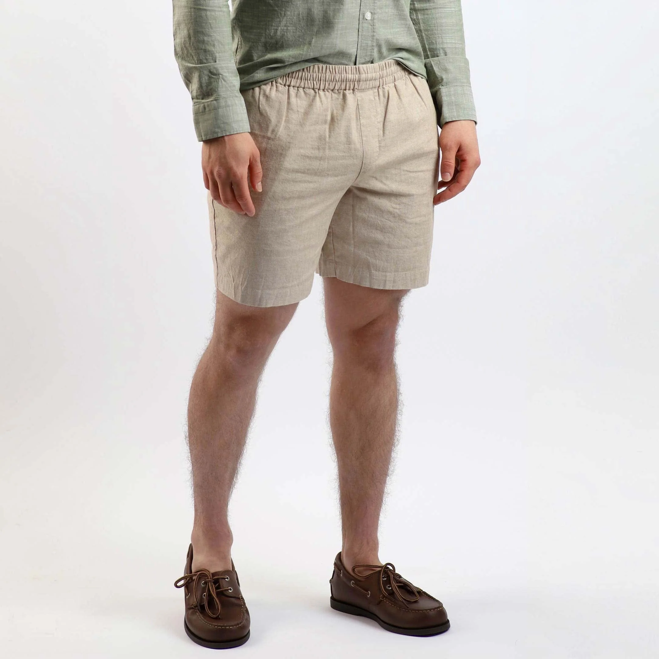 Classic Khaki Linen Short - Image 5