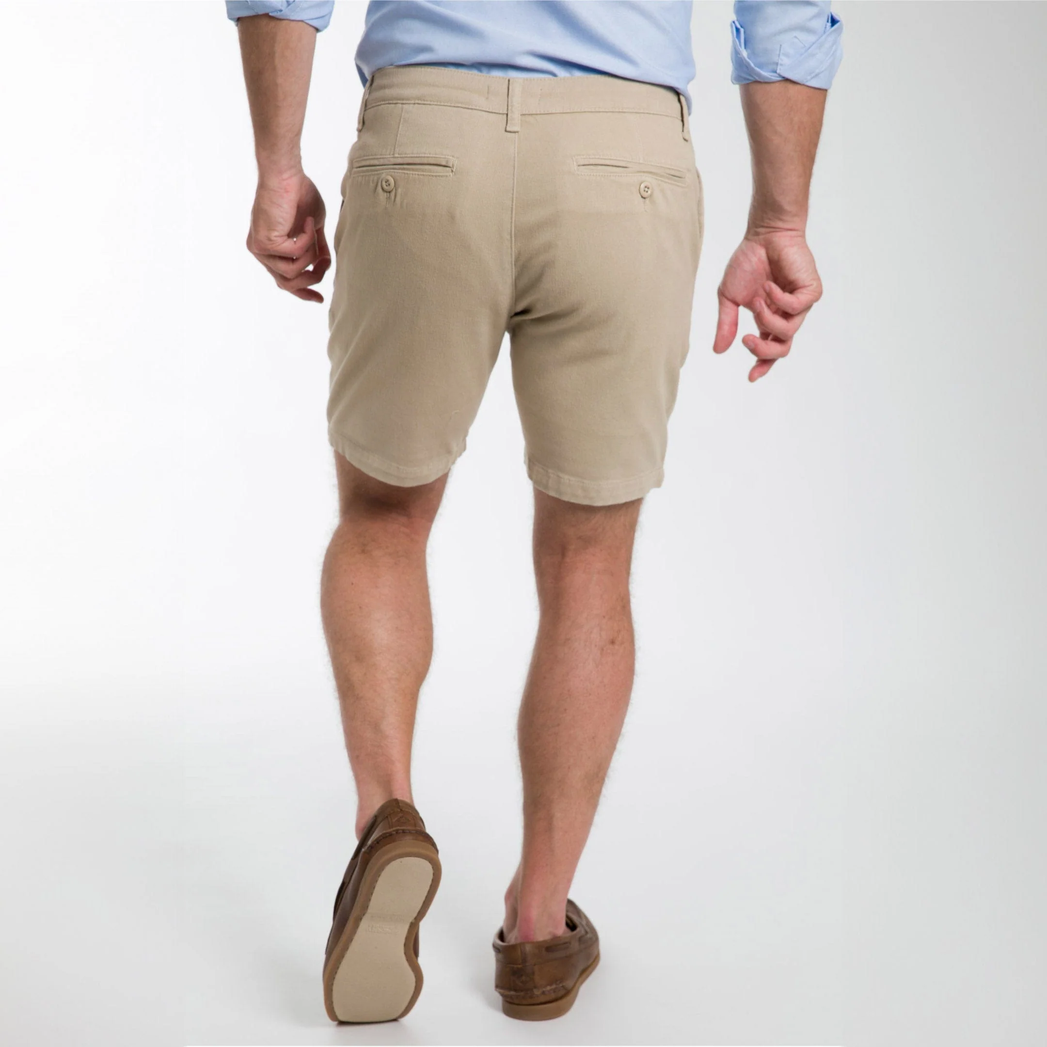 Classic Khaki Stretch Washed Chino Short - Image 3