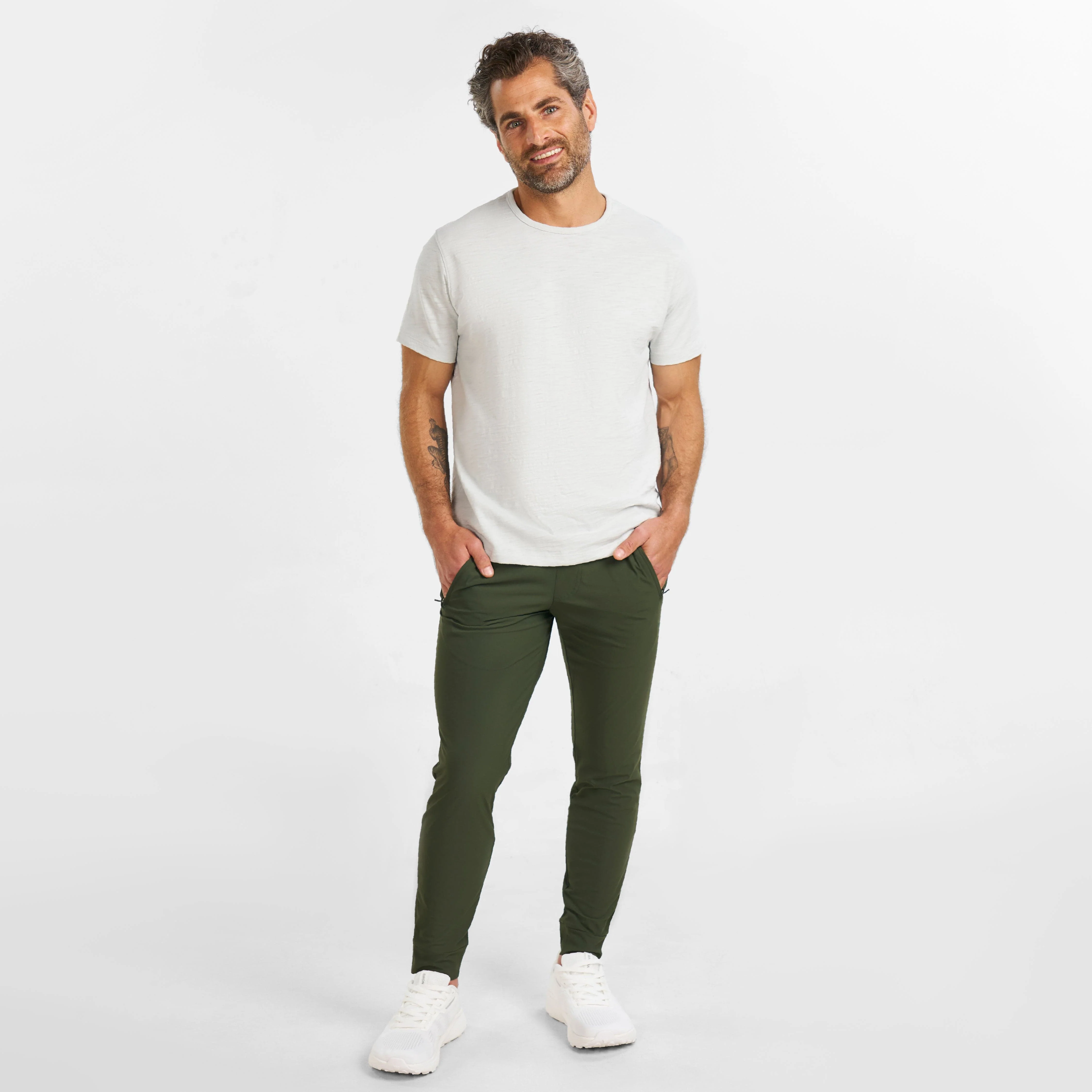 Dark Green Hybrid Jogger - Image 6