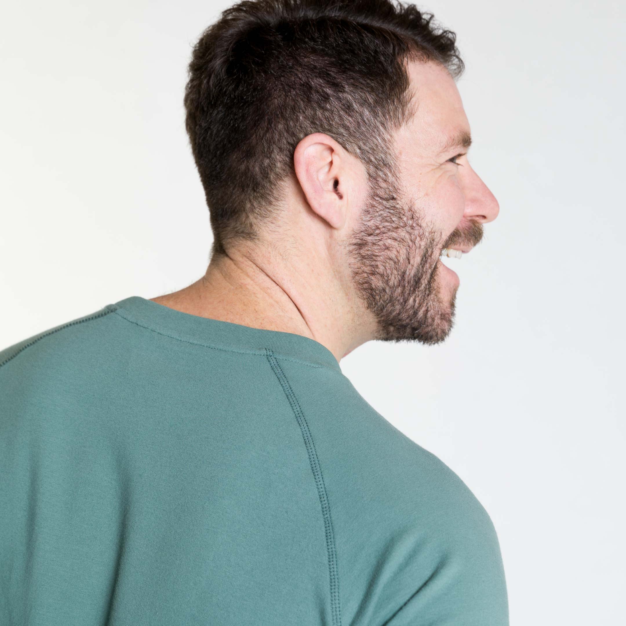 Dark Sage French Terry Sweatshirt - Image 4