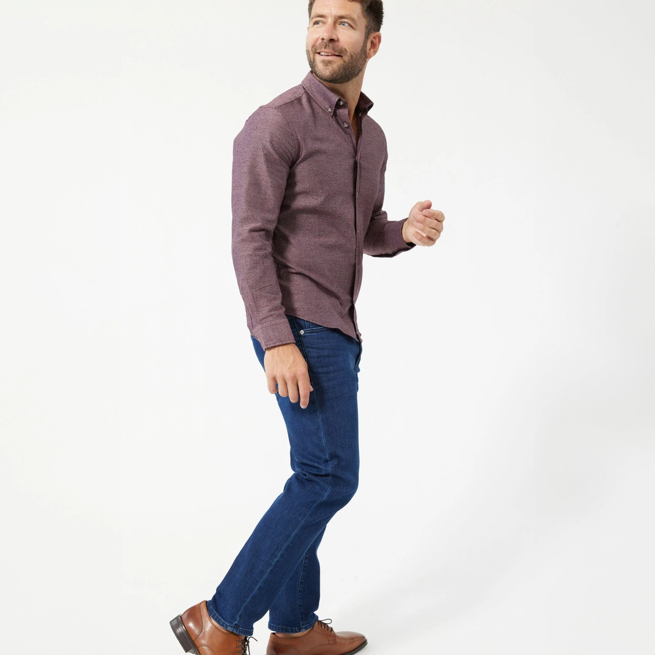 Heather Burgundy Shirt - Image 5