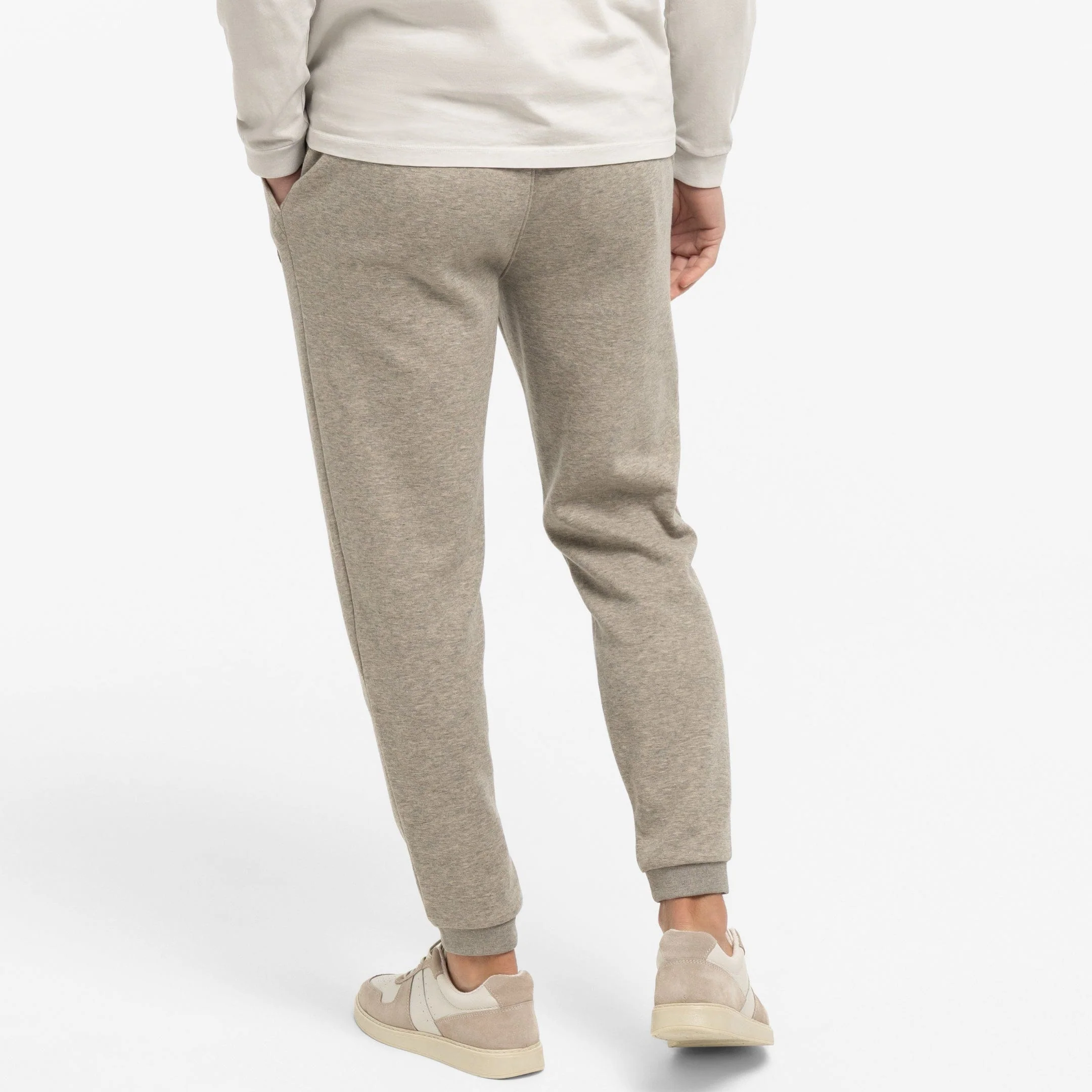 Heather Oat French Terry Jogger - Image 3