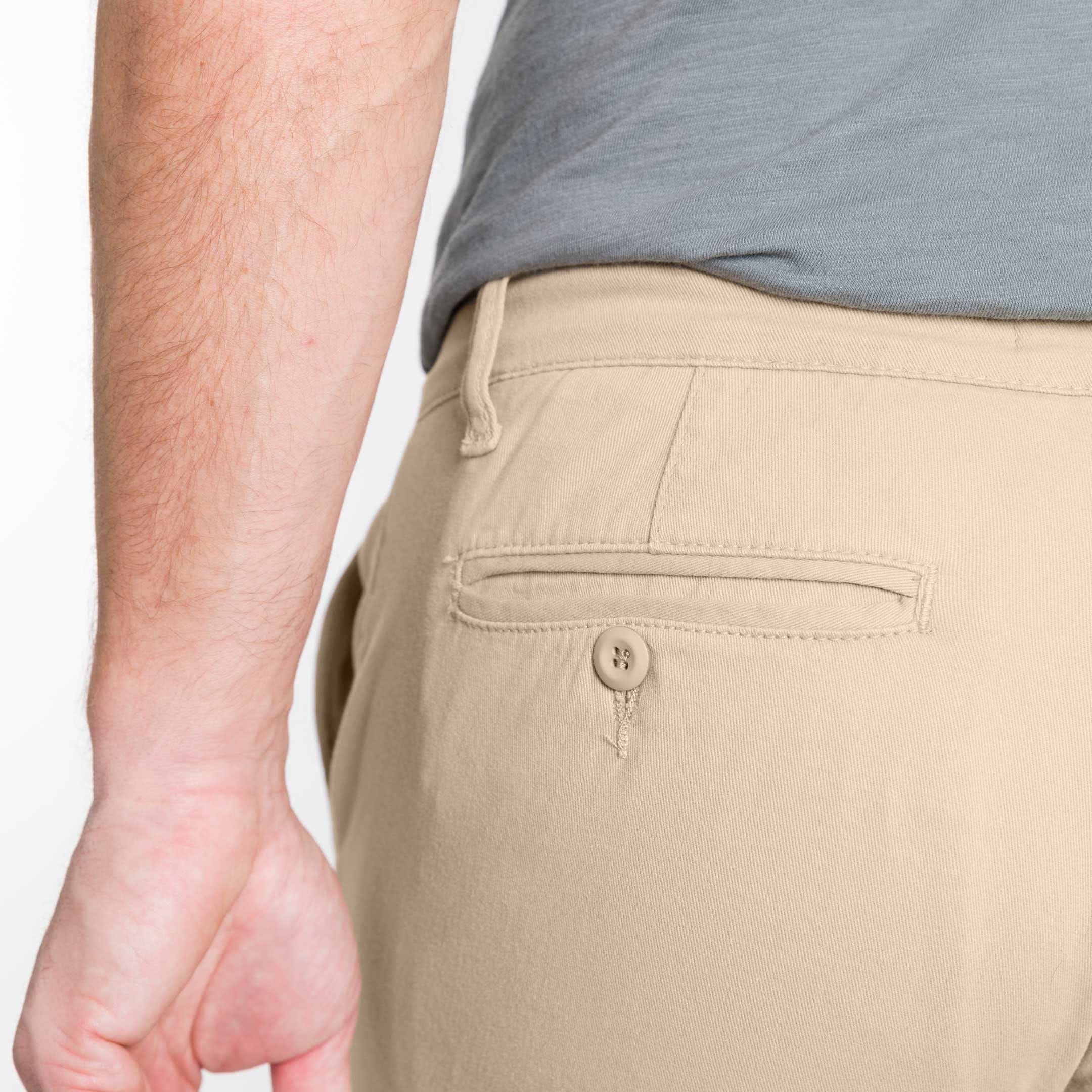 Khaki Lightweight Stretch Chino - Image 4