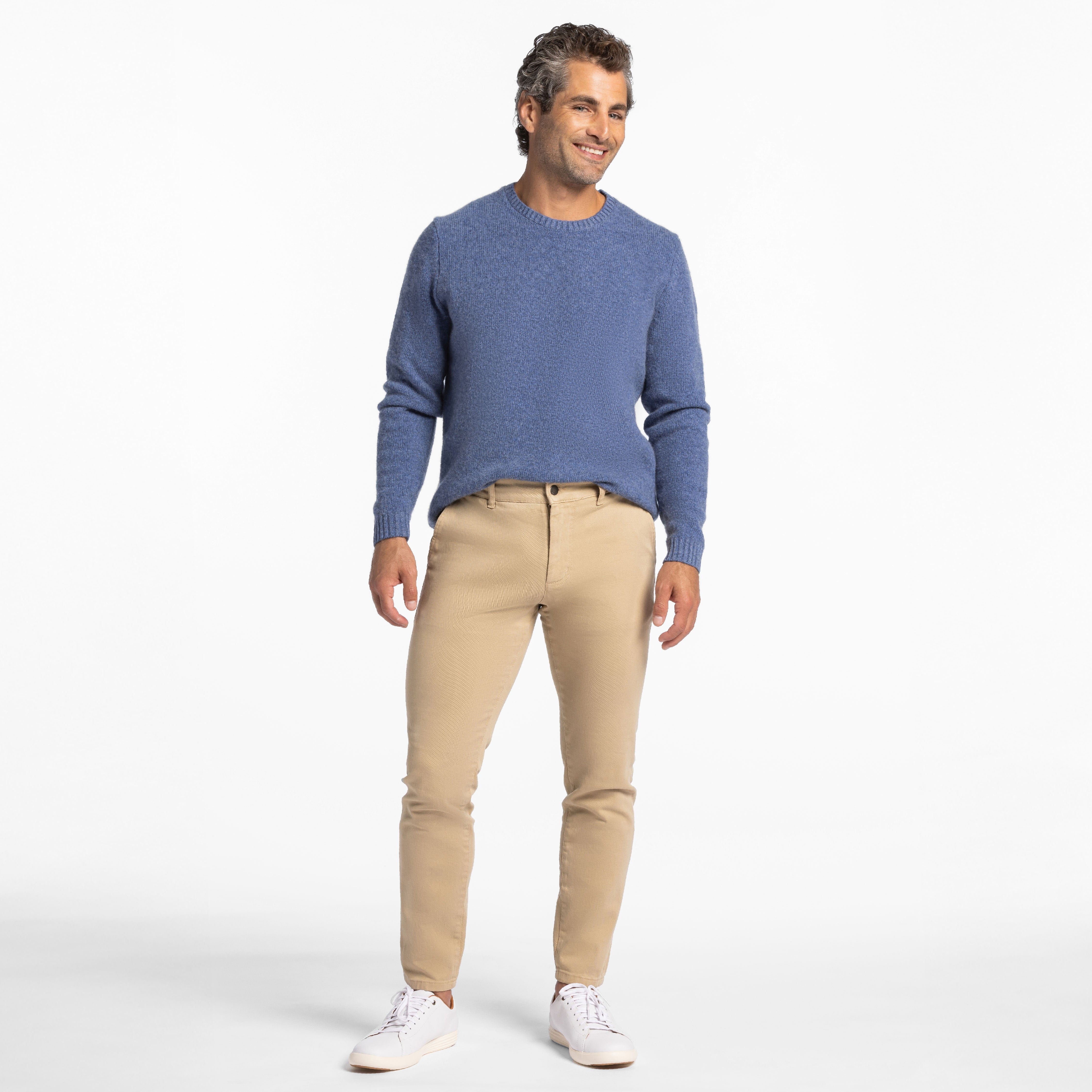 Khaki Washed Stretch Chino - Image 6