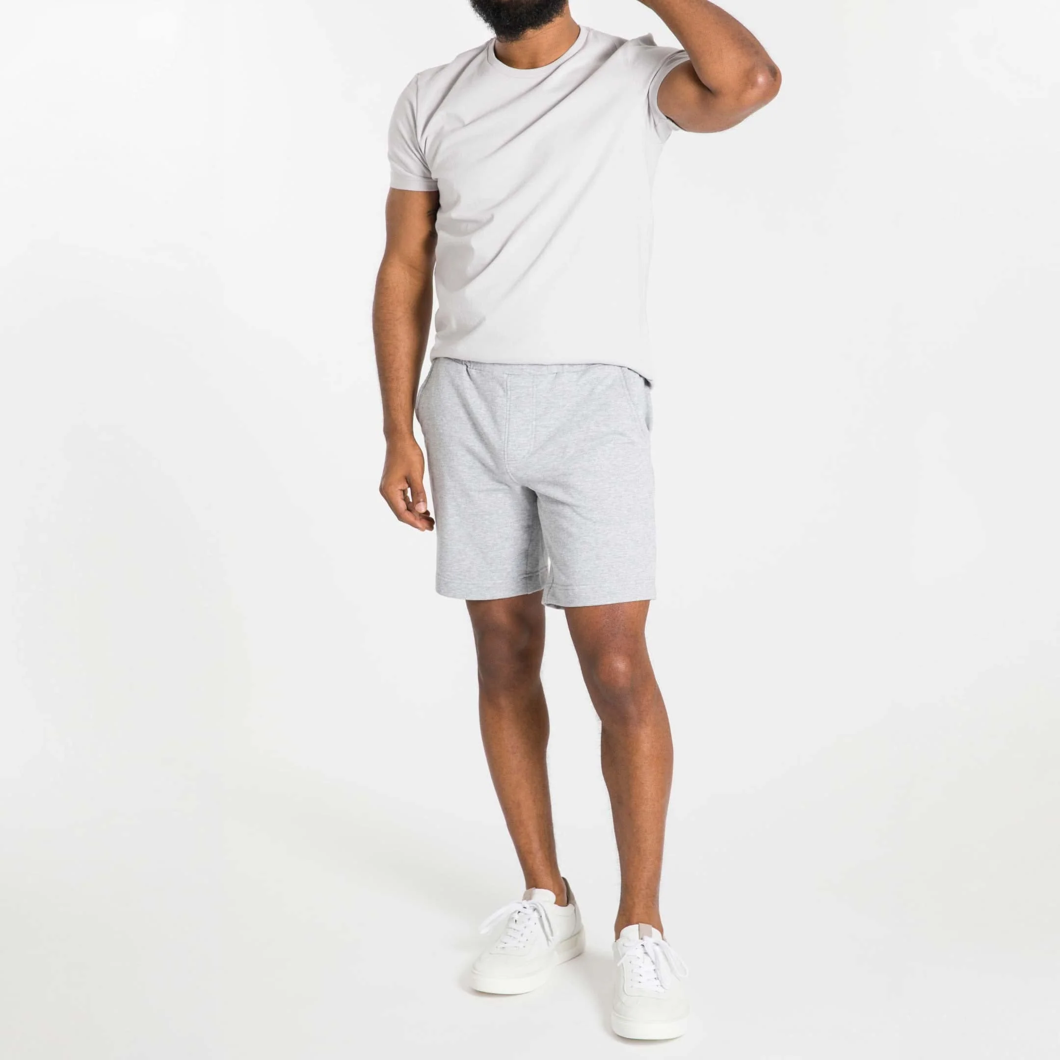 Light Grey French Terry Short - Image 7