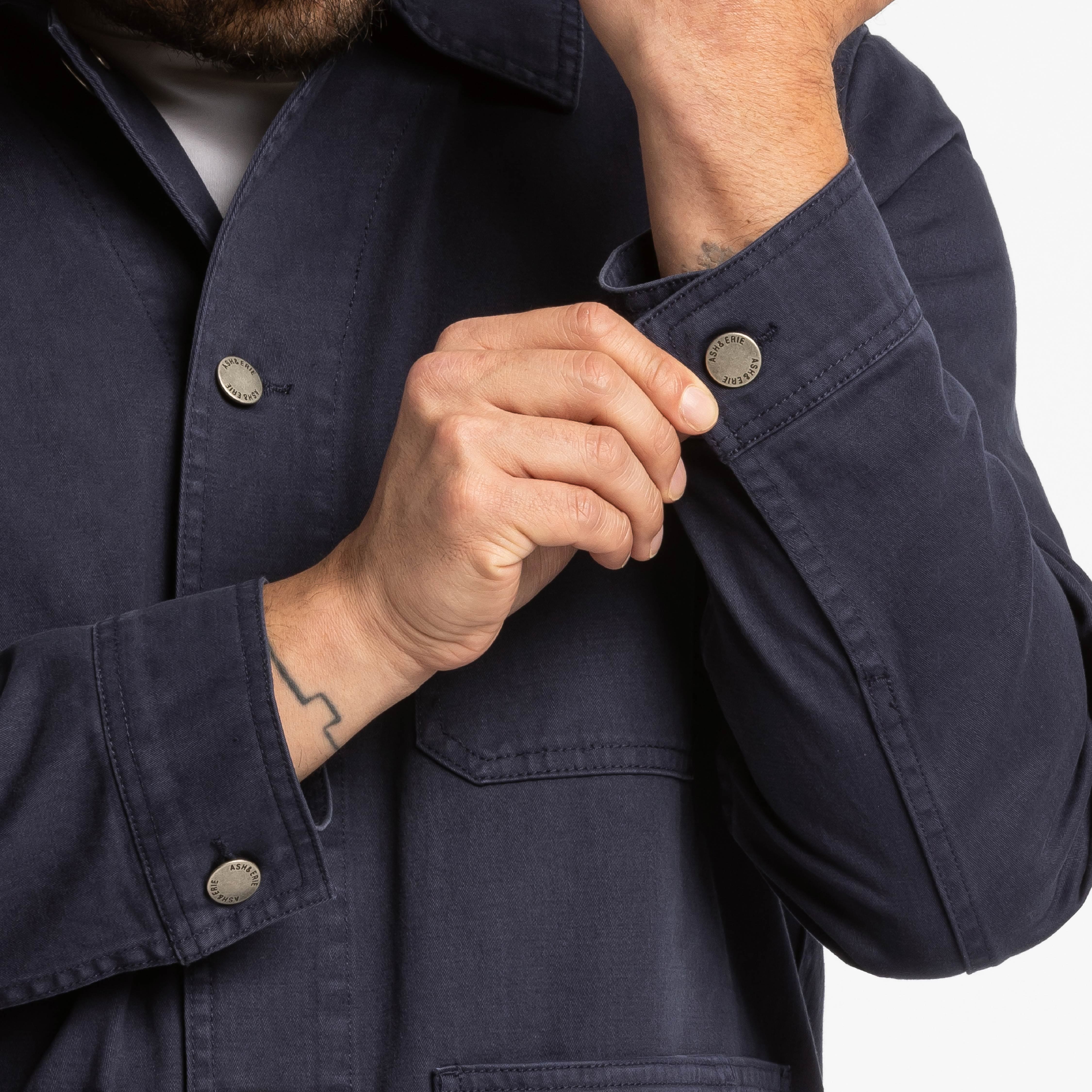 Navy Chore Jacket - Image 4