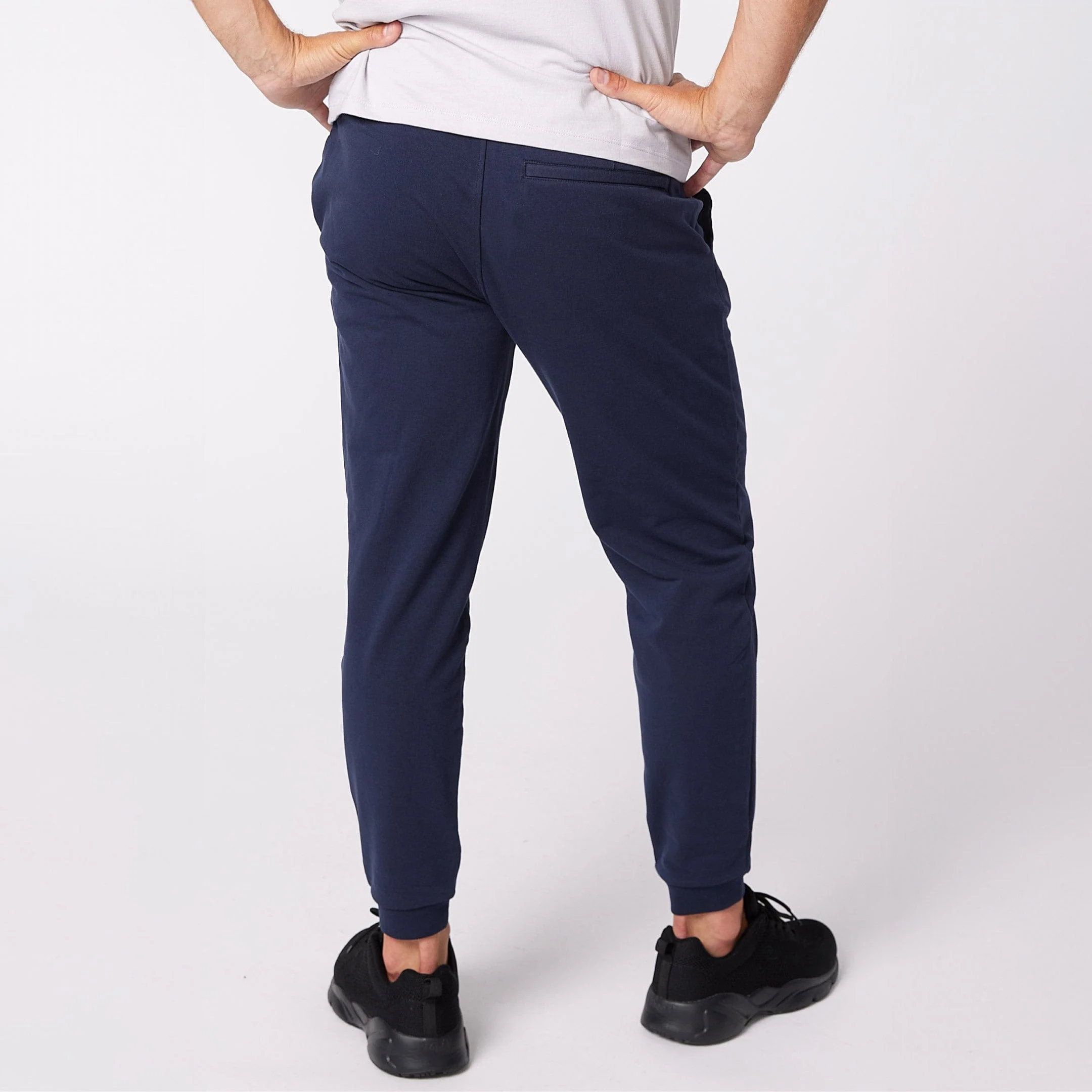 Navy French Terry Jogger - Image 4