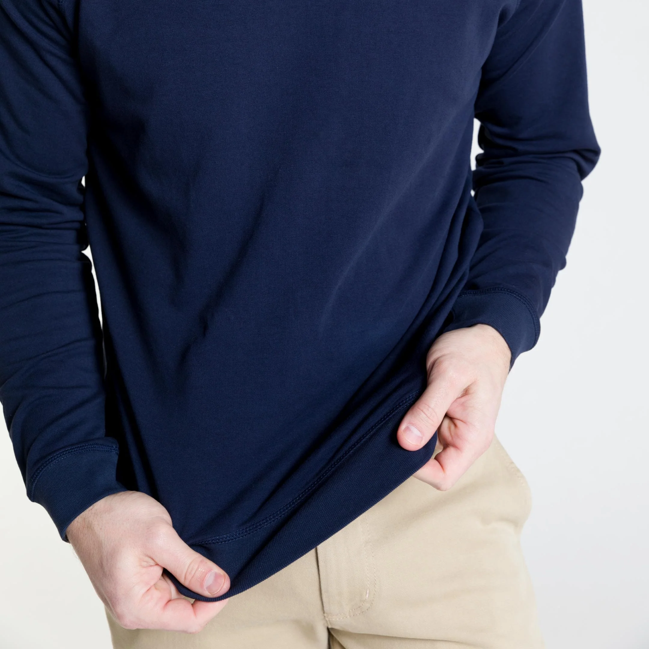Navy French Terry Sweatshirt - Image 4