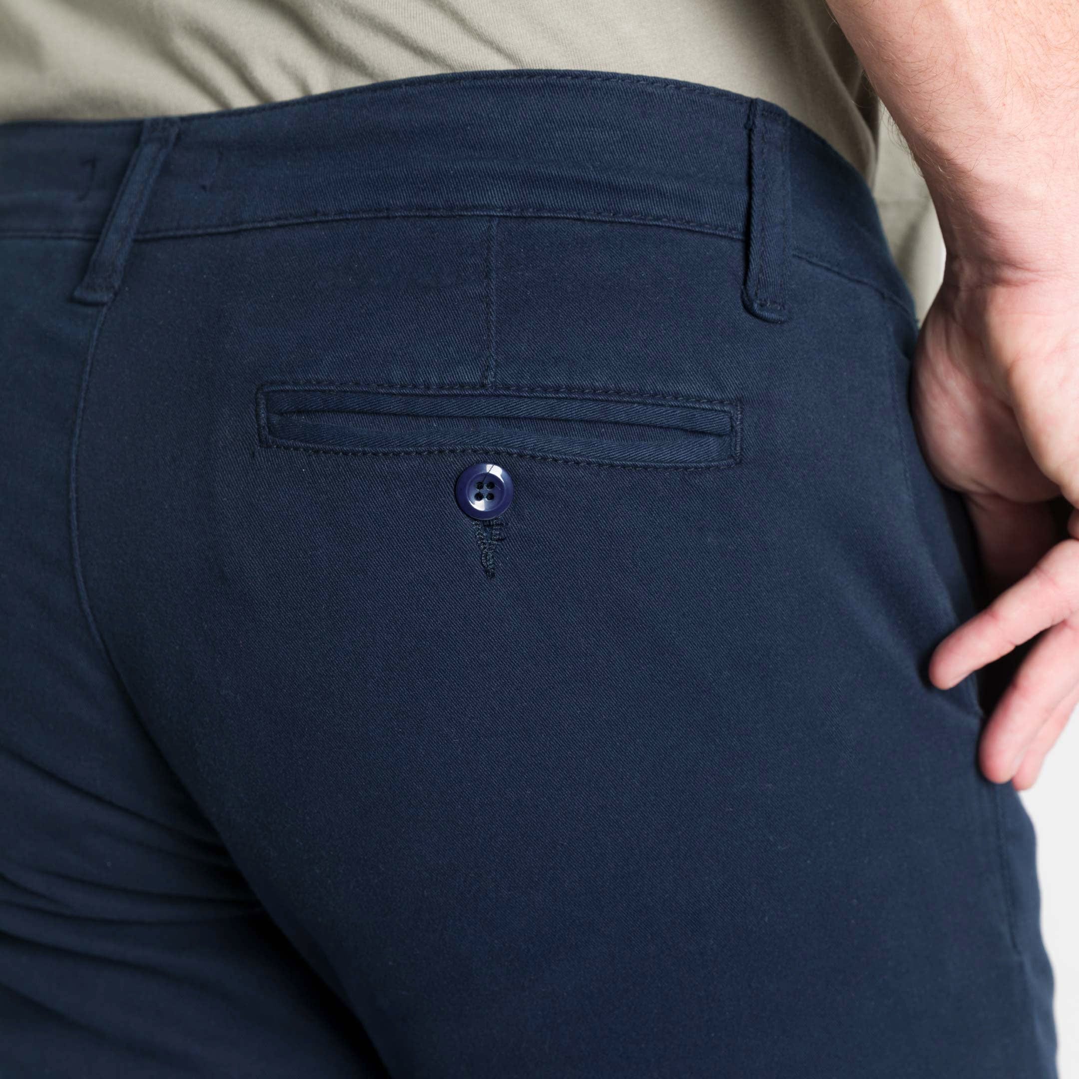 Navy Lightweight Stretch Chino - Image 4