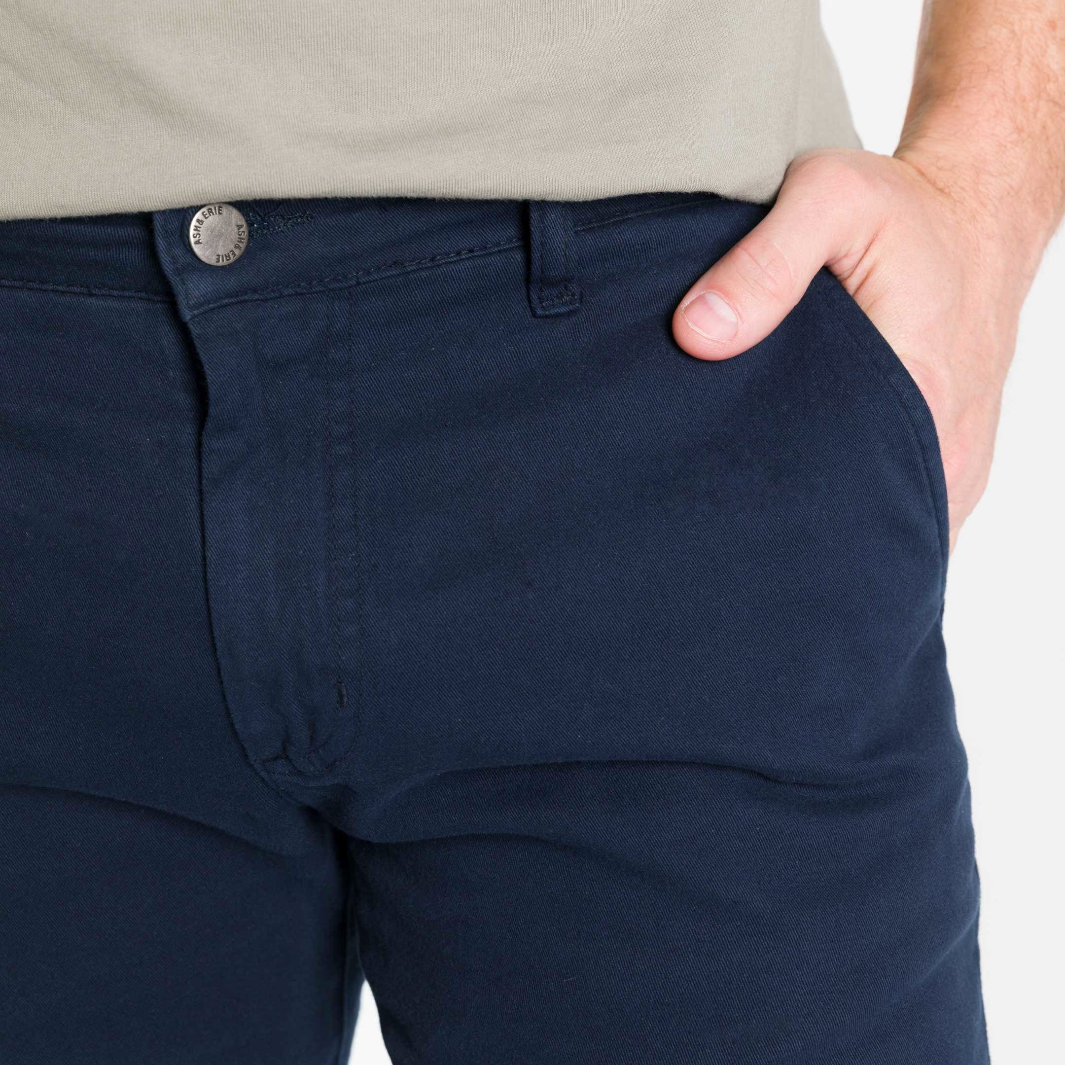 Navy Lightweight Stretch Chino - Image 5