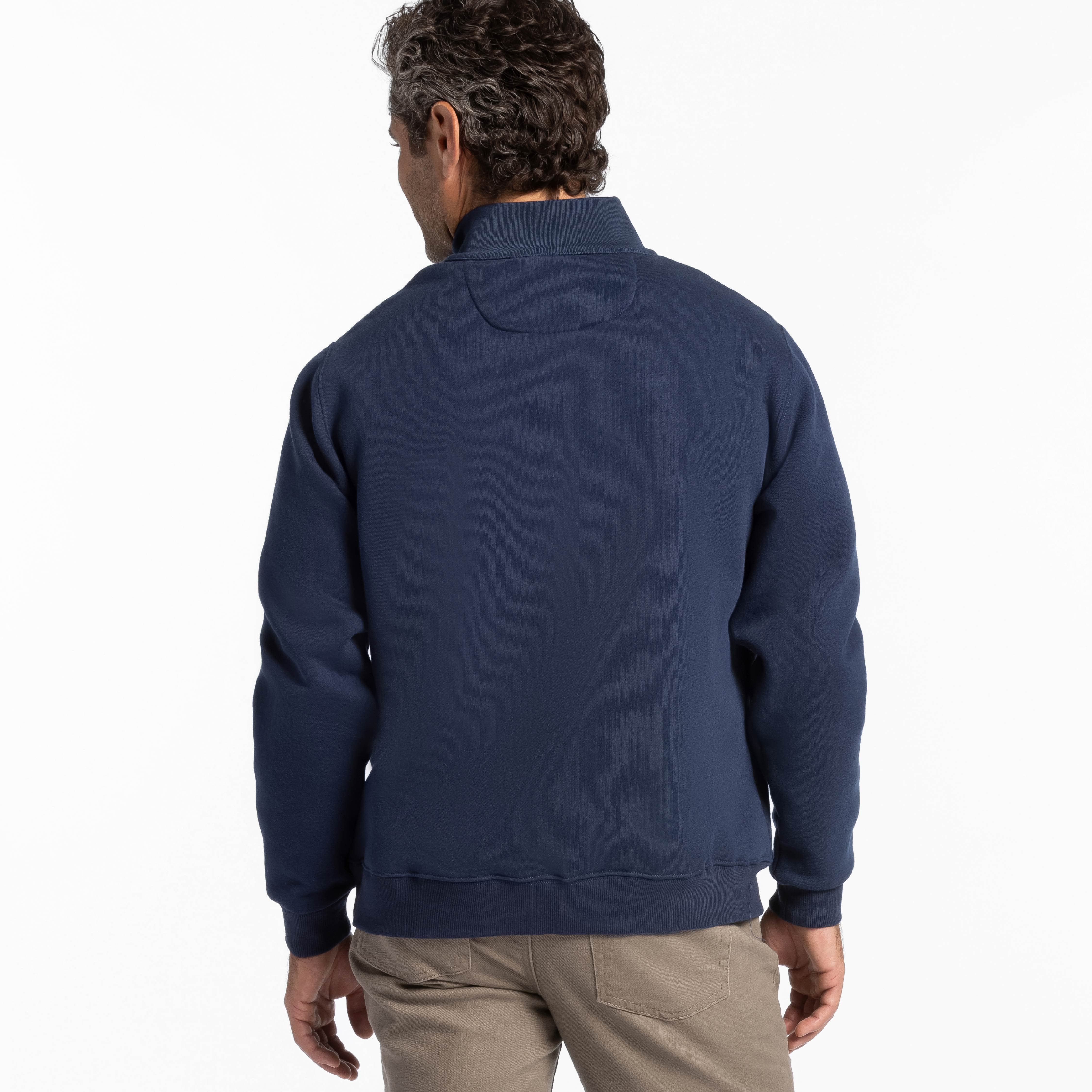 Navy Quarter-Zip Sweatshirt - Image 3