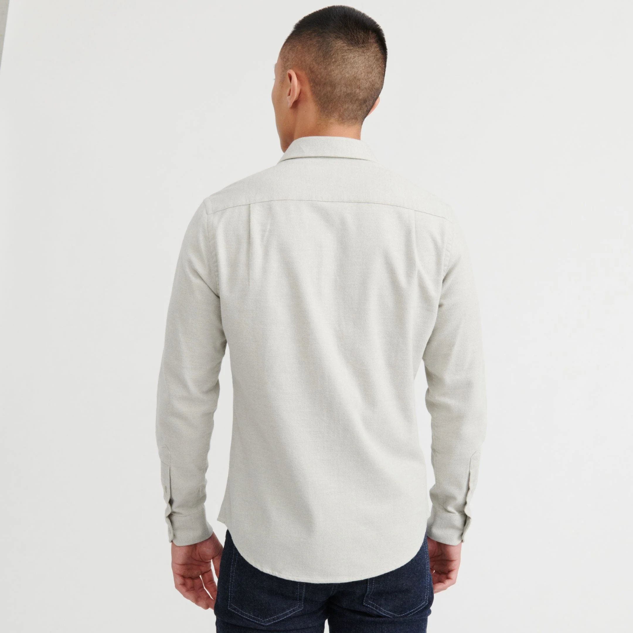 Oat Brushed Shirt - Image 3