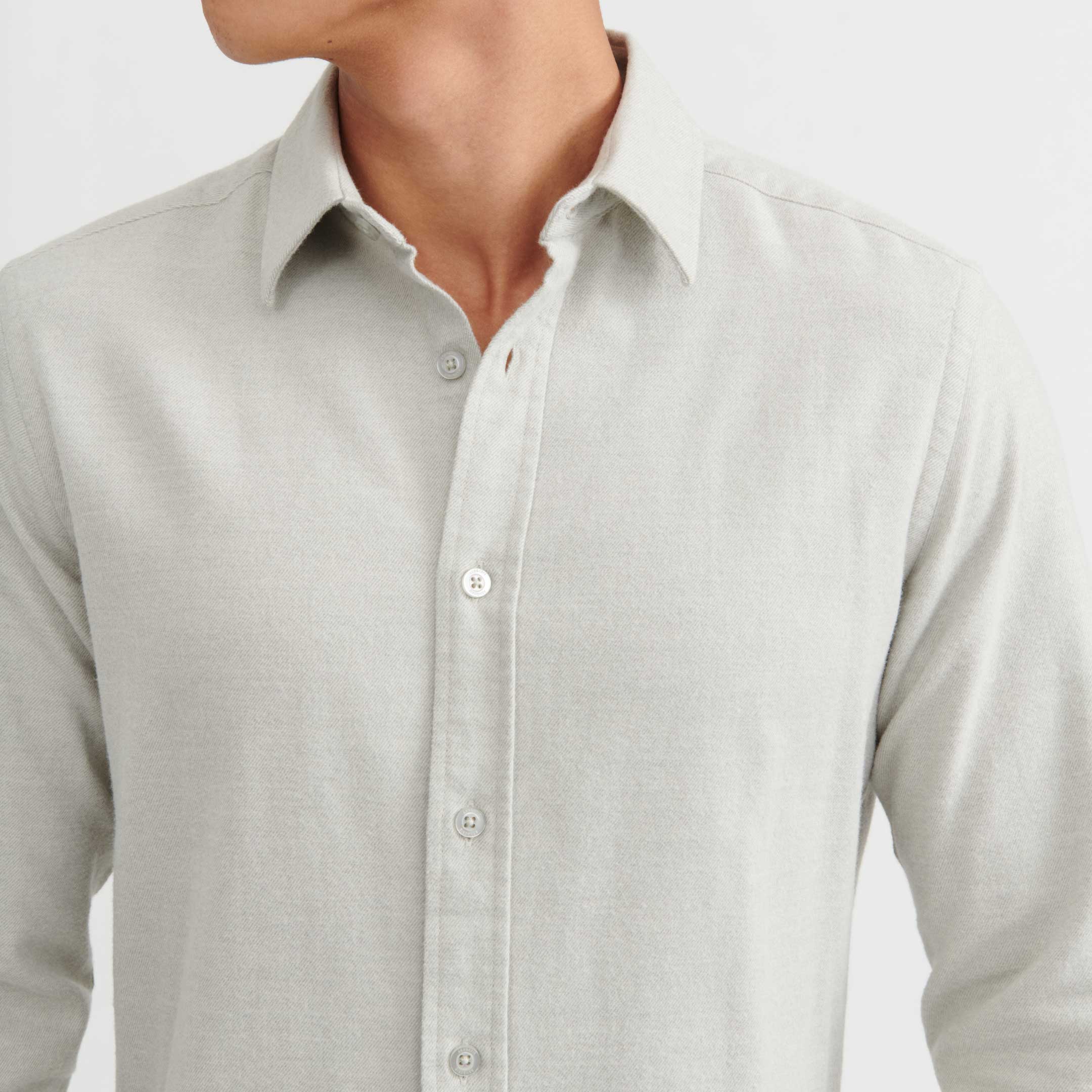 Oat Brushed Shirt - Image 4