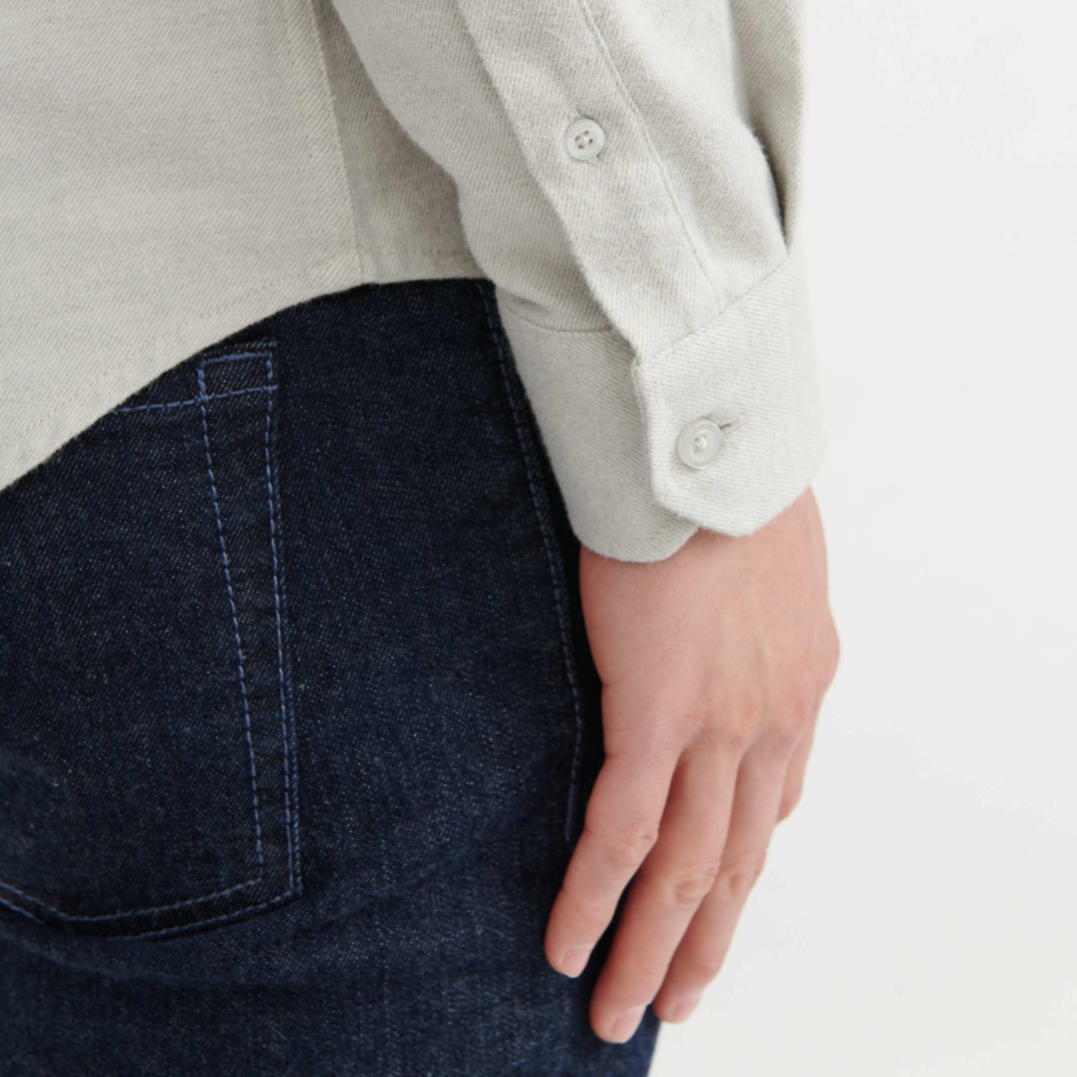 Oat Brushed Shirt - Image 5