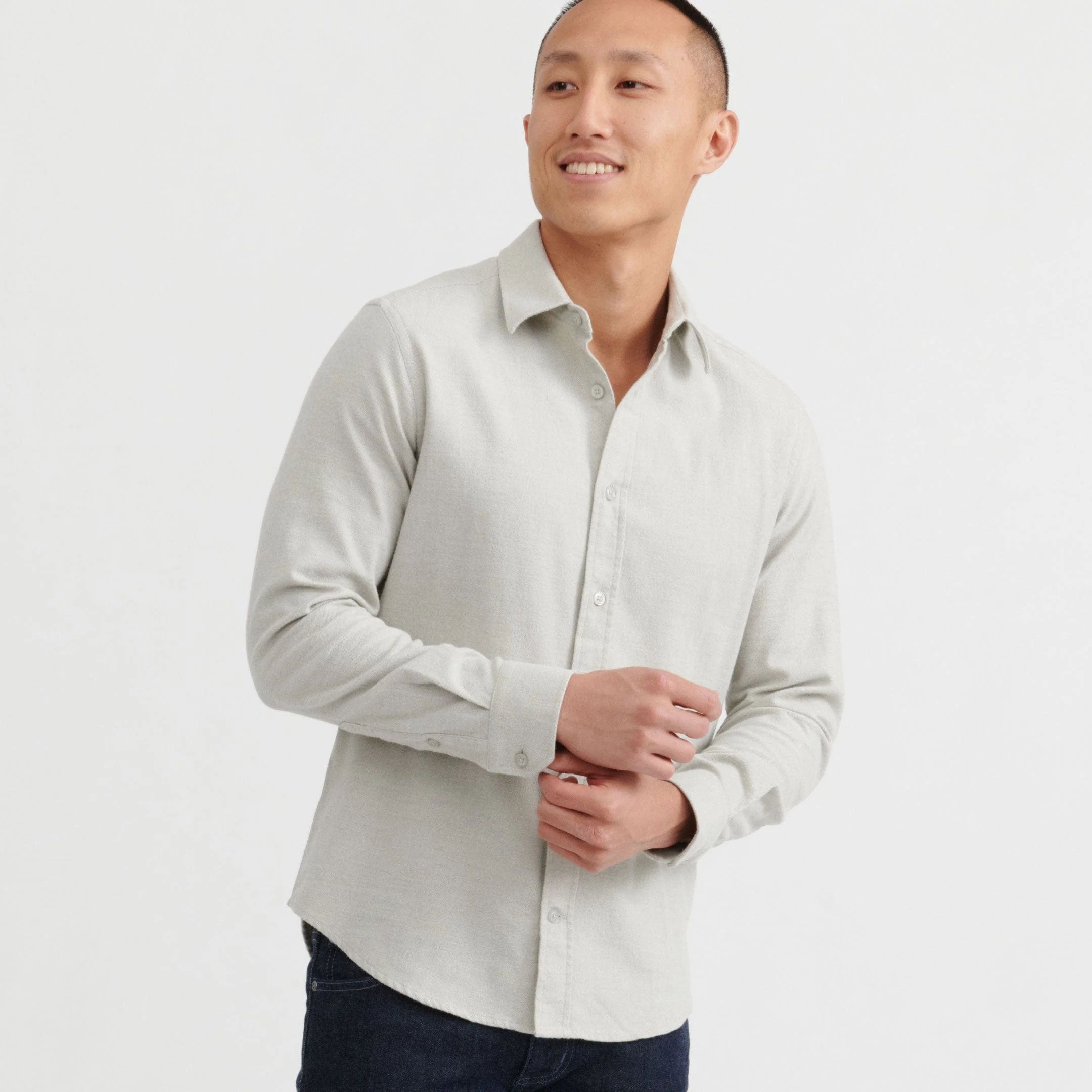 Oat Brushed Shirt - Image 6